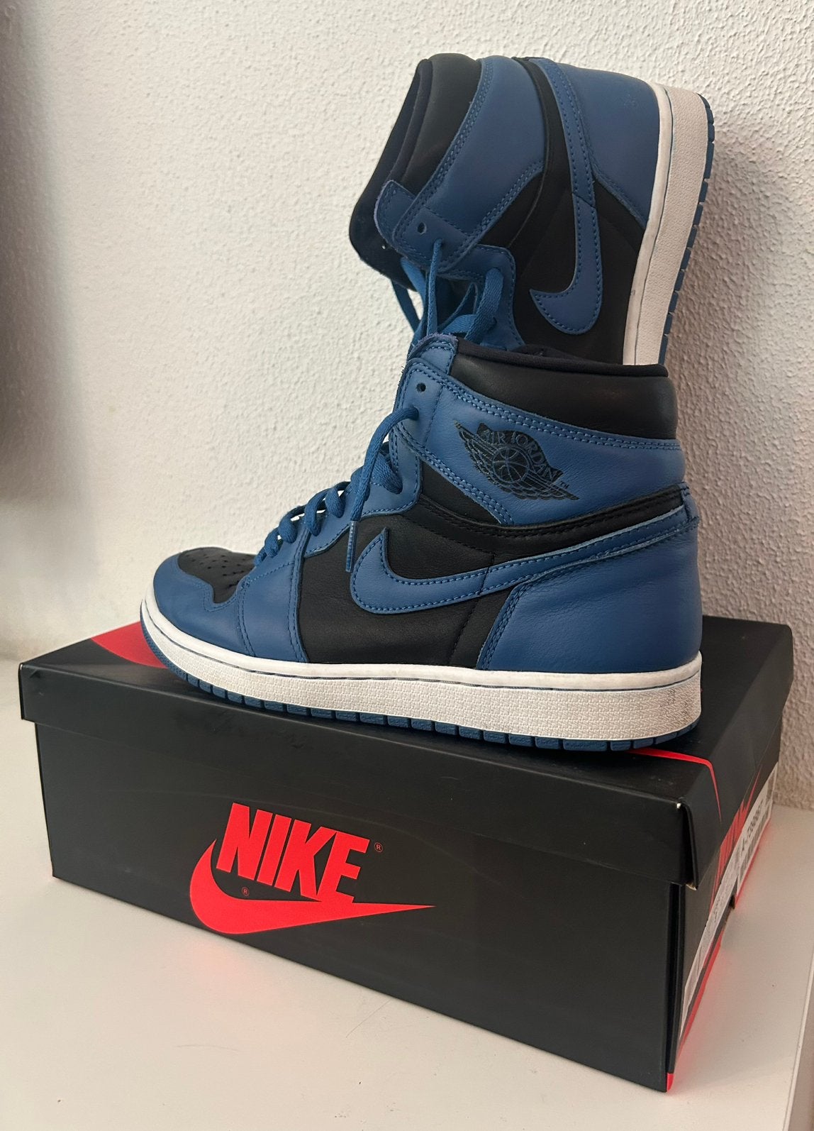 Nike Air Jordan 1 High OG Dark, Blauw, Ophalen of Verzenden, Sneakers of Gympen, Zo goed als nieuw