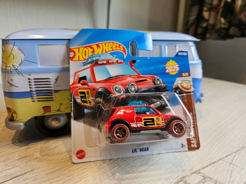 Hot Wheels Safari Mode MINI Cooper Rally Lil' Roar Red 1:64, Ophalen of Verzenden, Nieuw, Auto