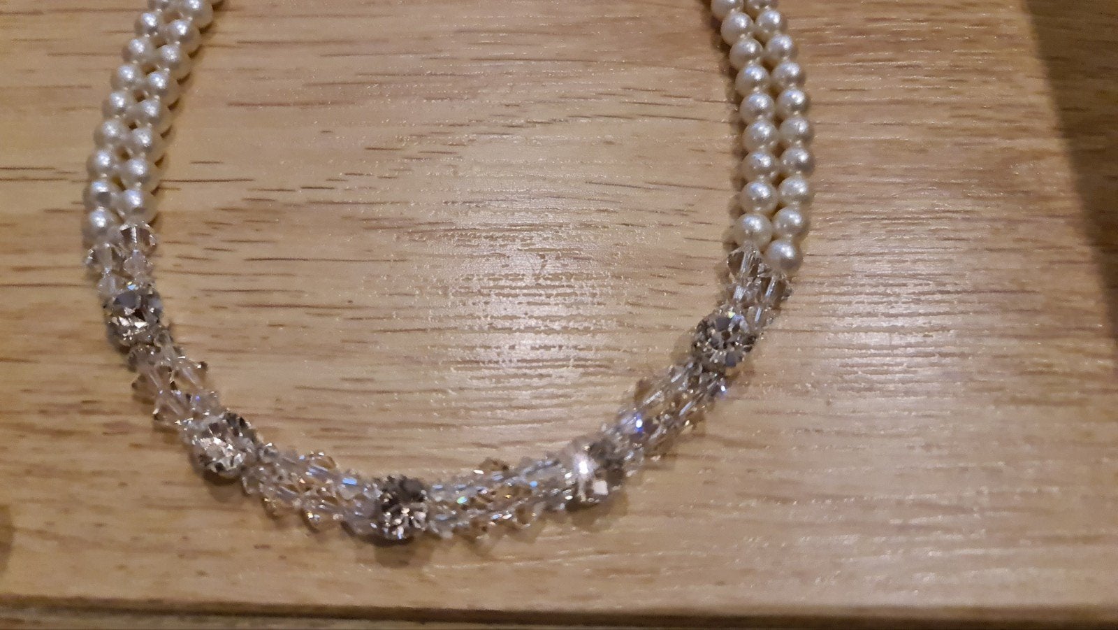 Nieuwe Abrazi ketting bruidsketting zilver, Sieraden, Tassen en Uiterlijk, Kettingen, Met kristal, Nieuw, Ophalen of Verzenden