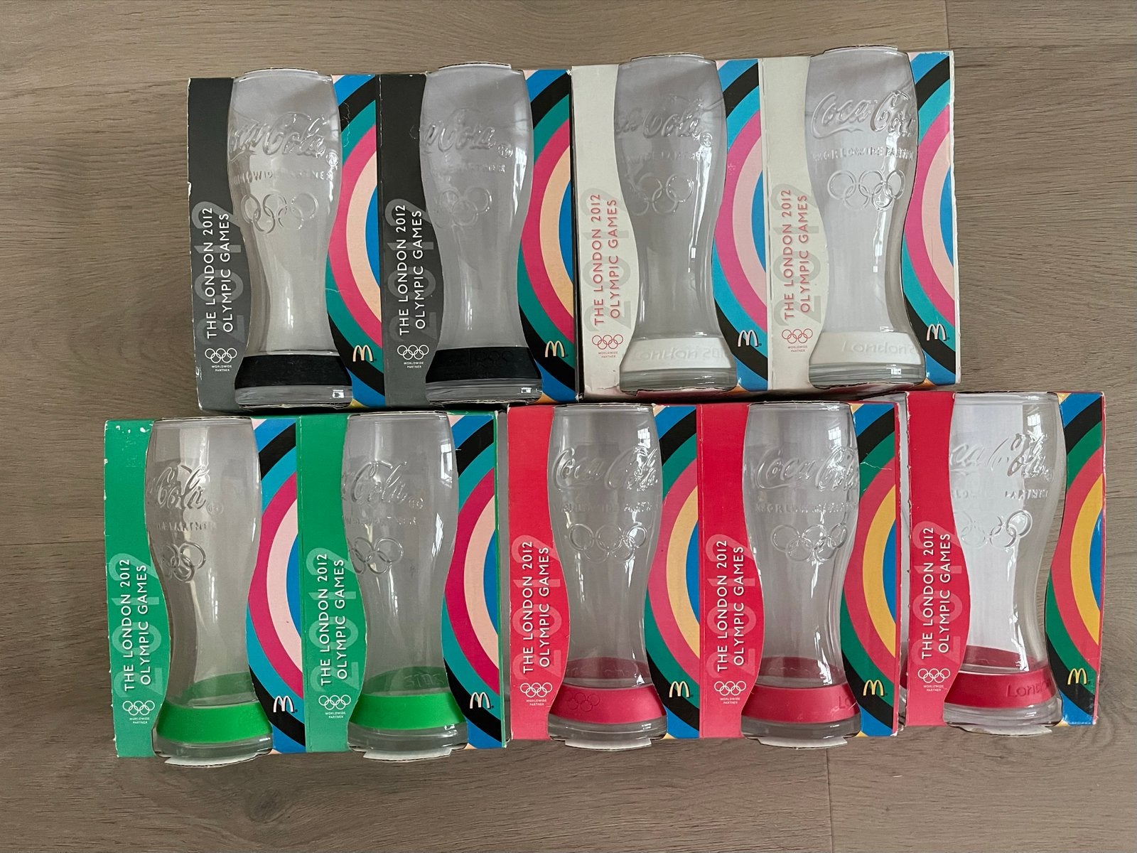 Coca-Cola Olympische Spelen 2012 glazen (set van 8), Ophalen of Verzenden, Nieuw