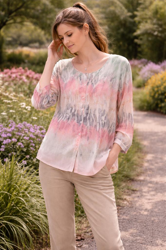 Klassieke blouse van Barbara Lebek maat 40-42-zgan-, Maat 38/40 (M), Ophalen of Verzenden, Zo goed als nieuw, Barbara Lebek