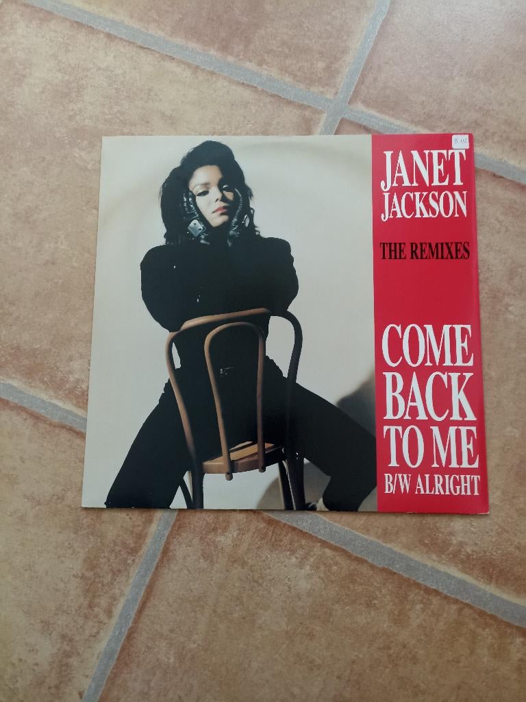 12'' Janet Jackson - Come back to me / Alright, Ophalen of Verzenden, Zo goed als nieuw, 12 inch