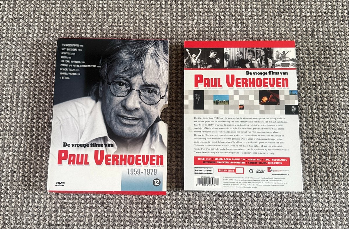 De vroege films van Paul Verhoeven 1959-1979 DVD, Cd's en Dvd's, Vanaf 12 jaar, Ophalen of Verzenden, Zo goed als nieuw, Inclusief doosje