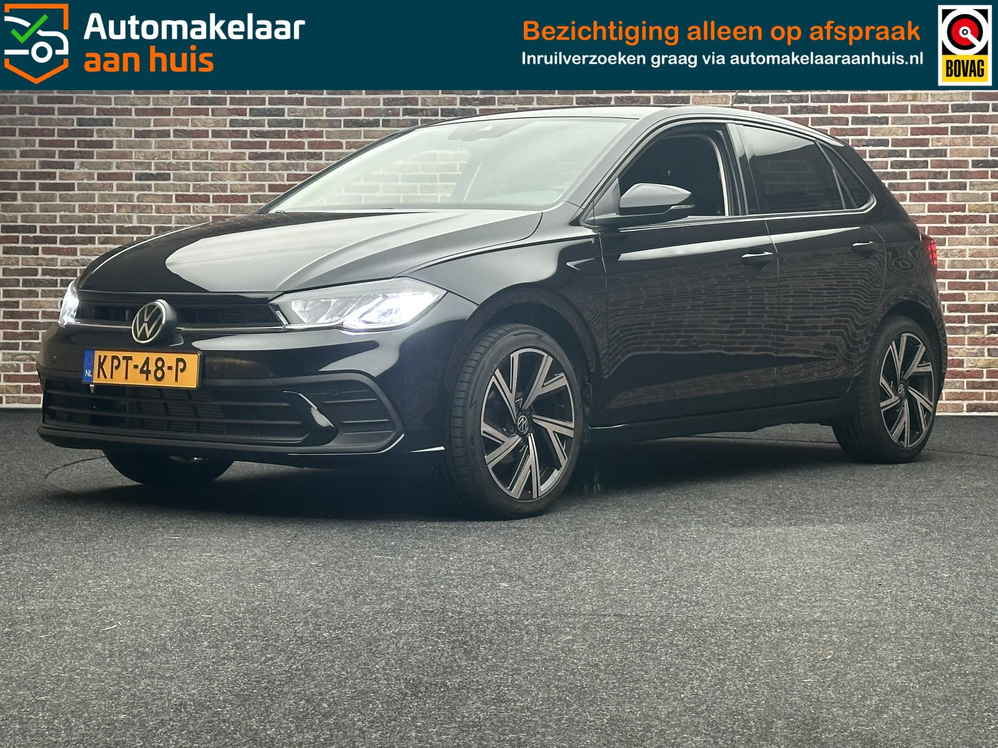 Volkswagen Polo 1.0 TSI Life Business, Stof, Gebruikt, 95 pk, Zwart