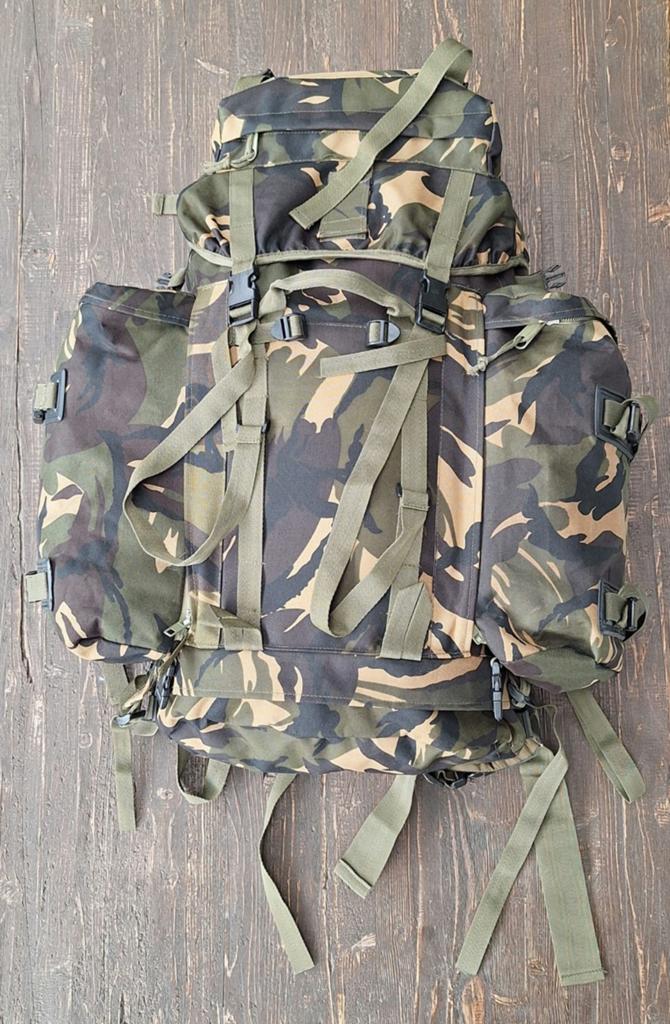 Trekking rugzak 75 liter, Woodland camouflage, Ophalen of Verzenden, Landmacht, Nederland, Overige typen