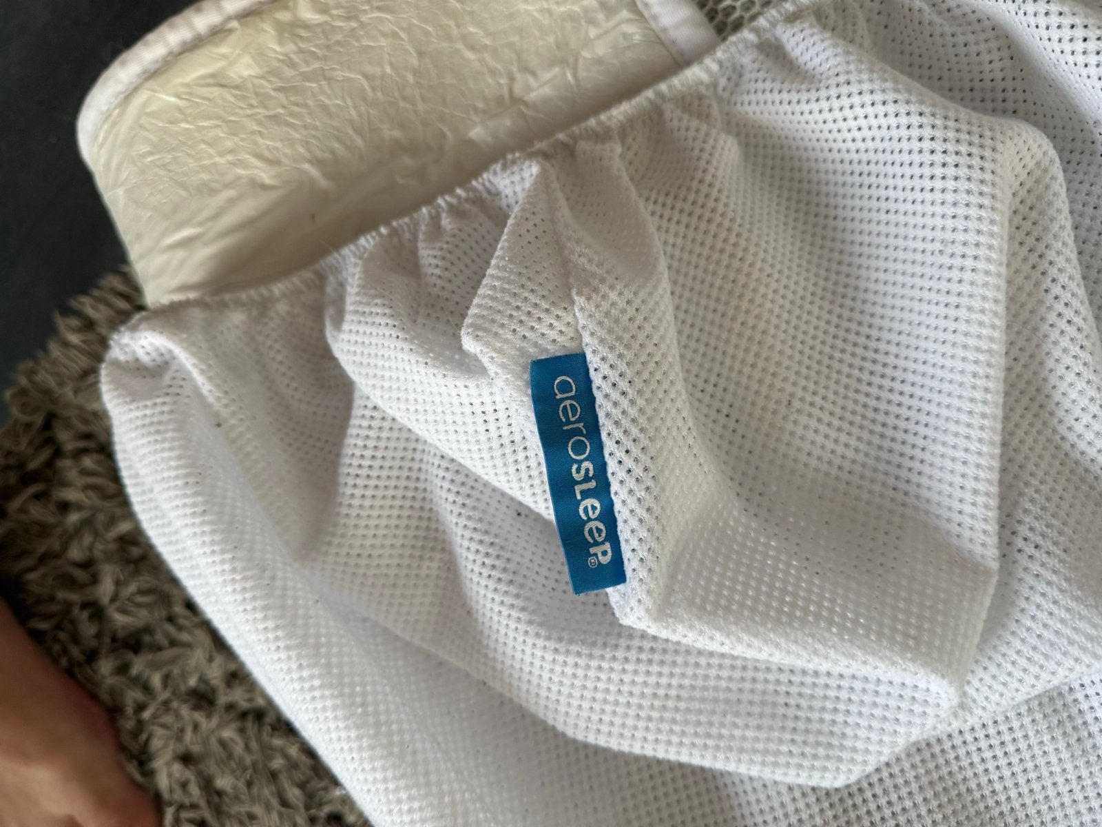 Aerosleep matrasbeschermer + hoeslaken, Kinderen en Baby's, Ophalen, Zo goed als nieuw, 85 tot 100 cm, Overige typen