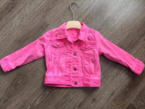 Roze jack spijker jasje HEMA in maat 86, Ophalen, Gebruikt, Meisje, Jasje