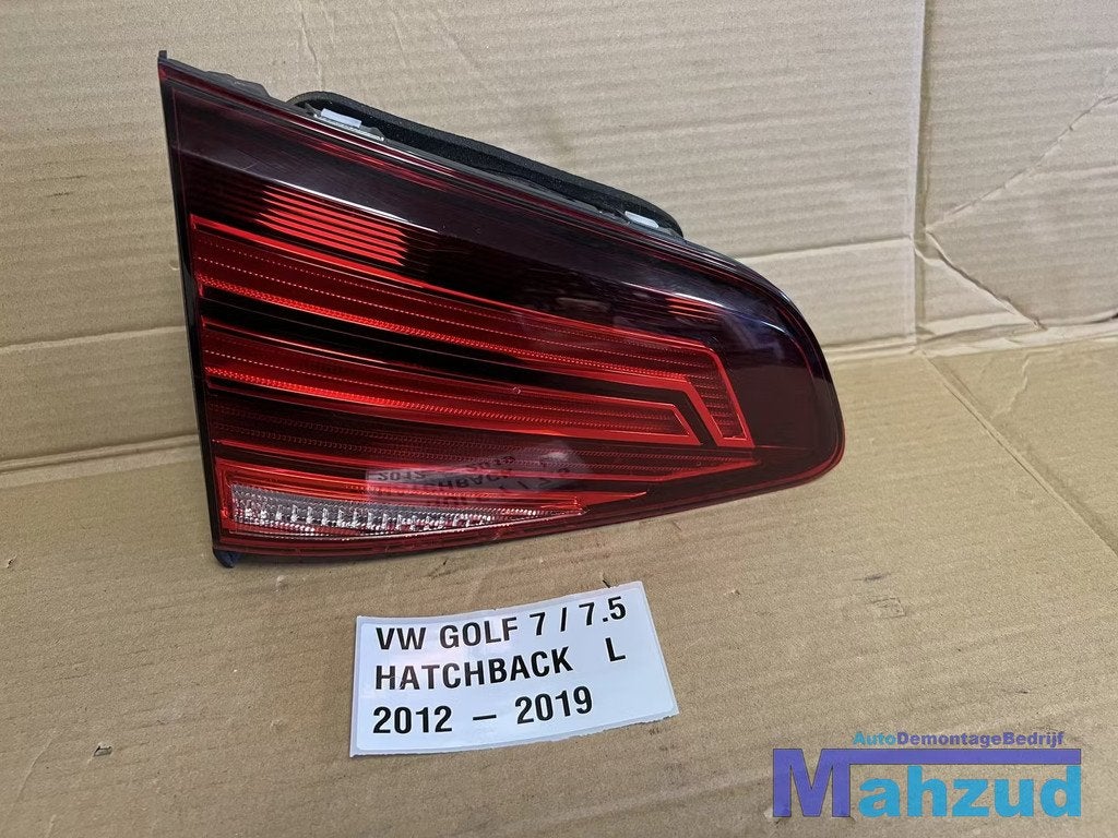 VW GOLF 7.5 HATCHBACK LED Links binnen achterlicht 2012-2019, Auto-onderdelen, Verlichting, Gebruikt, Volkswagen, Volkswagen AG