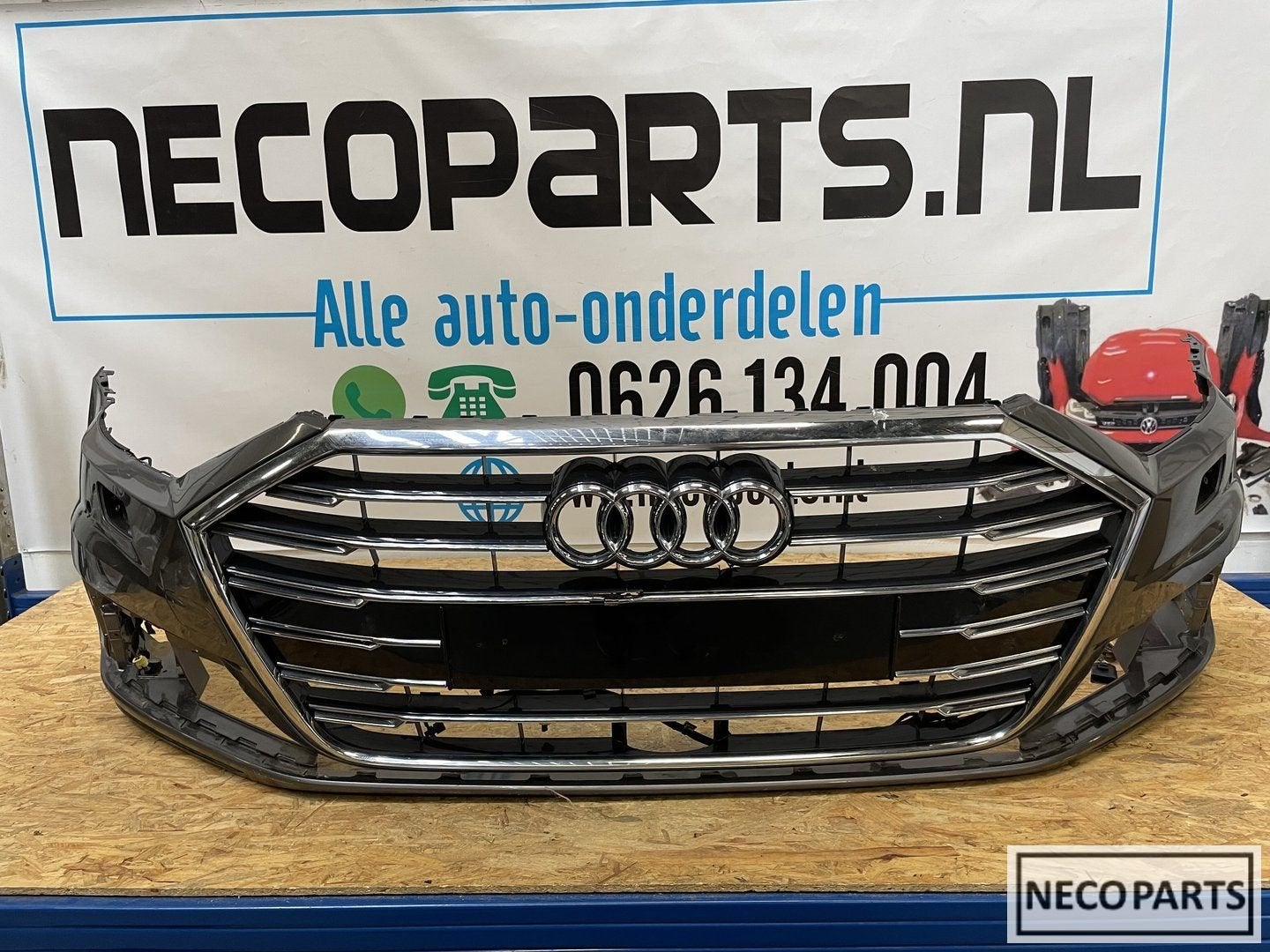 AUDI A8 4N VOORBUMPER BUMPER ORIGINEEL, Auto-onderdelen, Gebruikt, -, -, -