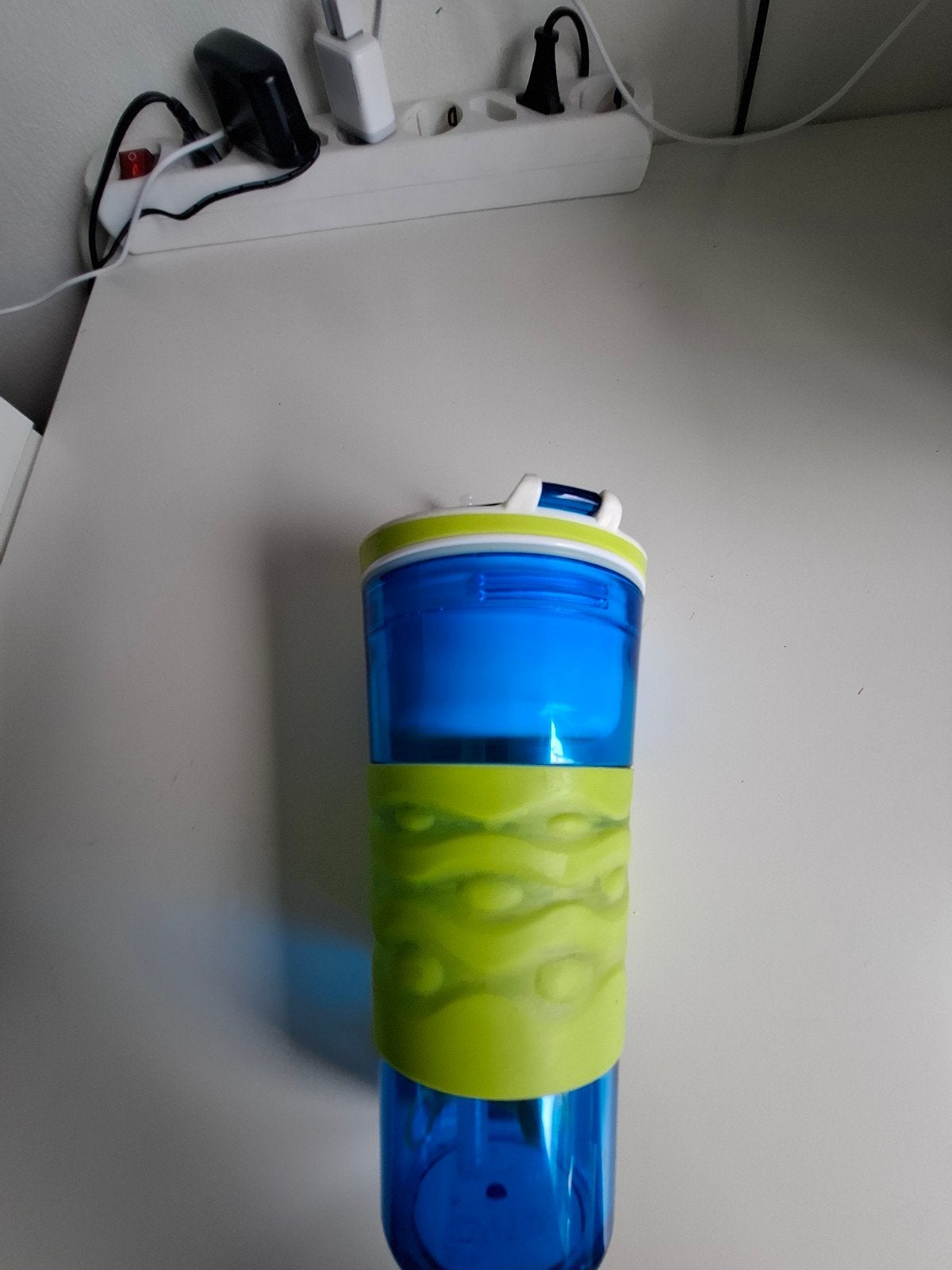 Snackeez Beker met Rietje - Blauw/Groen, Kunststof, Ophalen of Verzenden, Overige merken, Overige typen