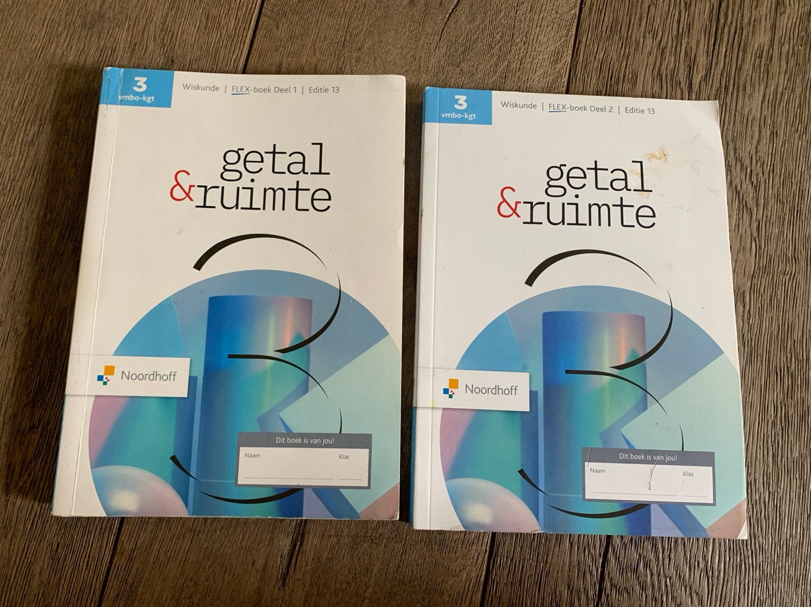Getal & Ruimte Wiskunde vmbo-kgt deel 1 & 2 - leerjaar 3, Ophalen of Verzenden, Gelezen, VMBO, Wiskunde A