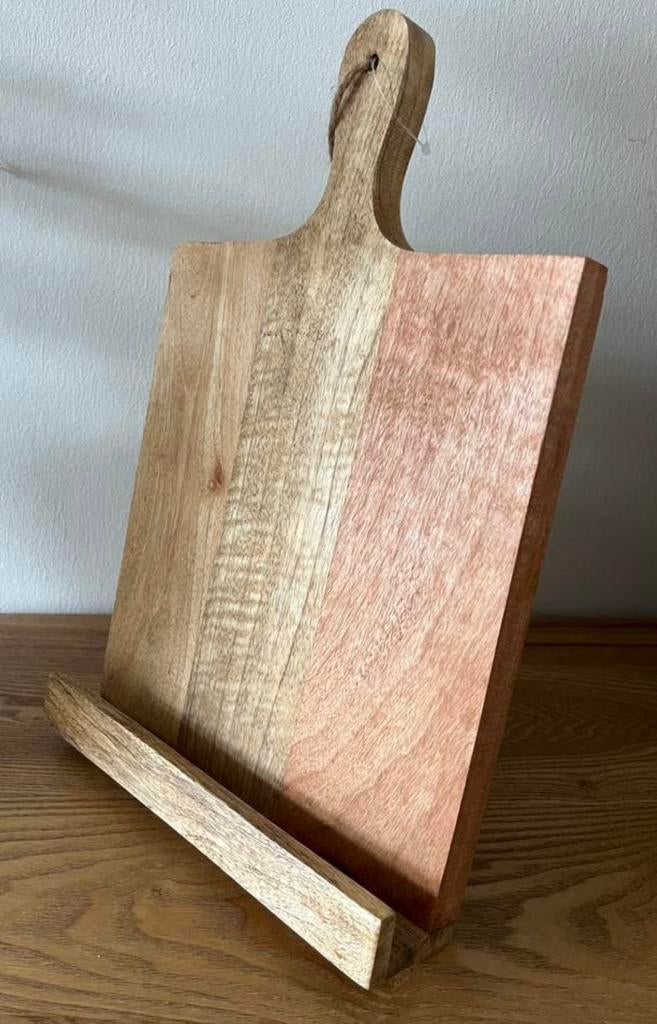 Mango-houten kookboekstandaard nieuw!, Ophalen of Verzenden, Nieuw