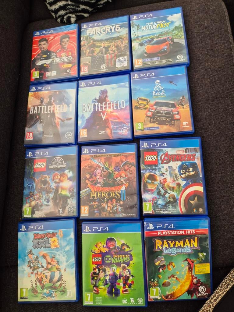 Ps4 spellen playstation 4 rayman asterix f1 dakar motorfest, Avontuur en Actie, 1 speler, Ophalen of Verzenden, Zo goed als nieuw