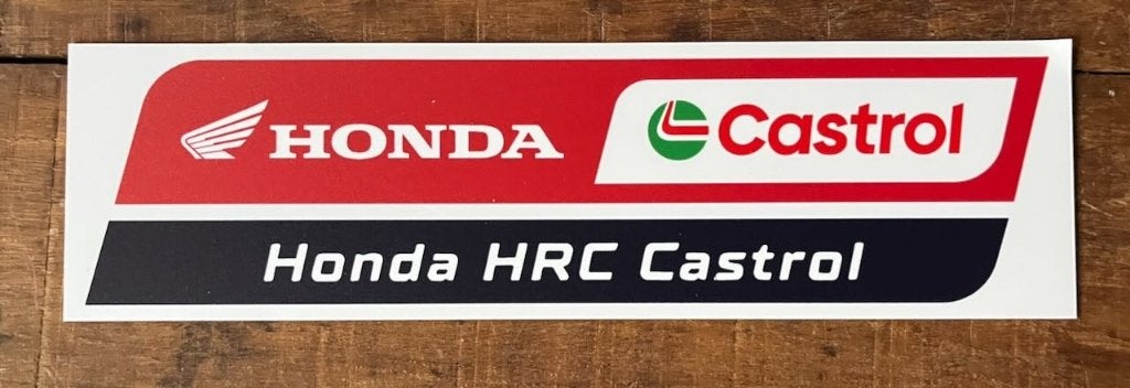 HONDA CASTROL bordje 36x10. kunststof, Ophalen of Verzenden, Zo goed als nieuw, Auto's