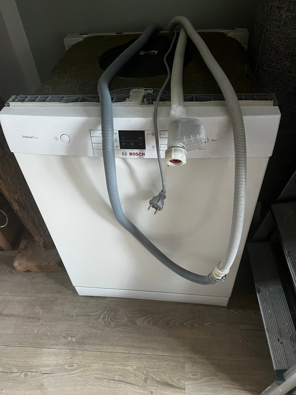 Bosch SilencePlus Inbouwvaatwasser - Wit, Witgoed en Apparatuur, Vaatwasmachines, Gebruikt, 60 cm of meer, Eco programma, Ophalen of Verzenden