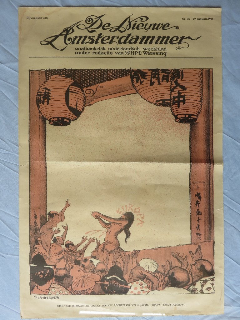 10 Platen / drukken - De nieuwe Amsterdammer - 1914 - 1918, Ophalen of Verzenden