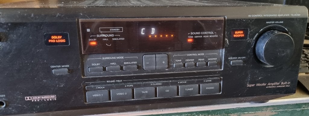 Sony TA-AV581 versterker + afstandsbediening, Ophalen, Gebruikt, 60 tot 120 watt, Sony