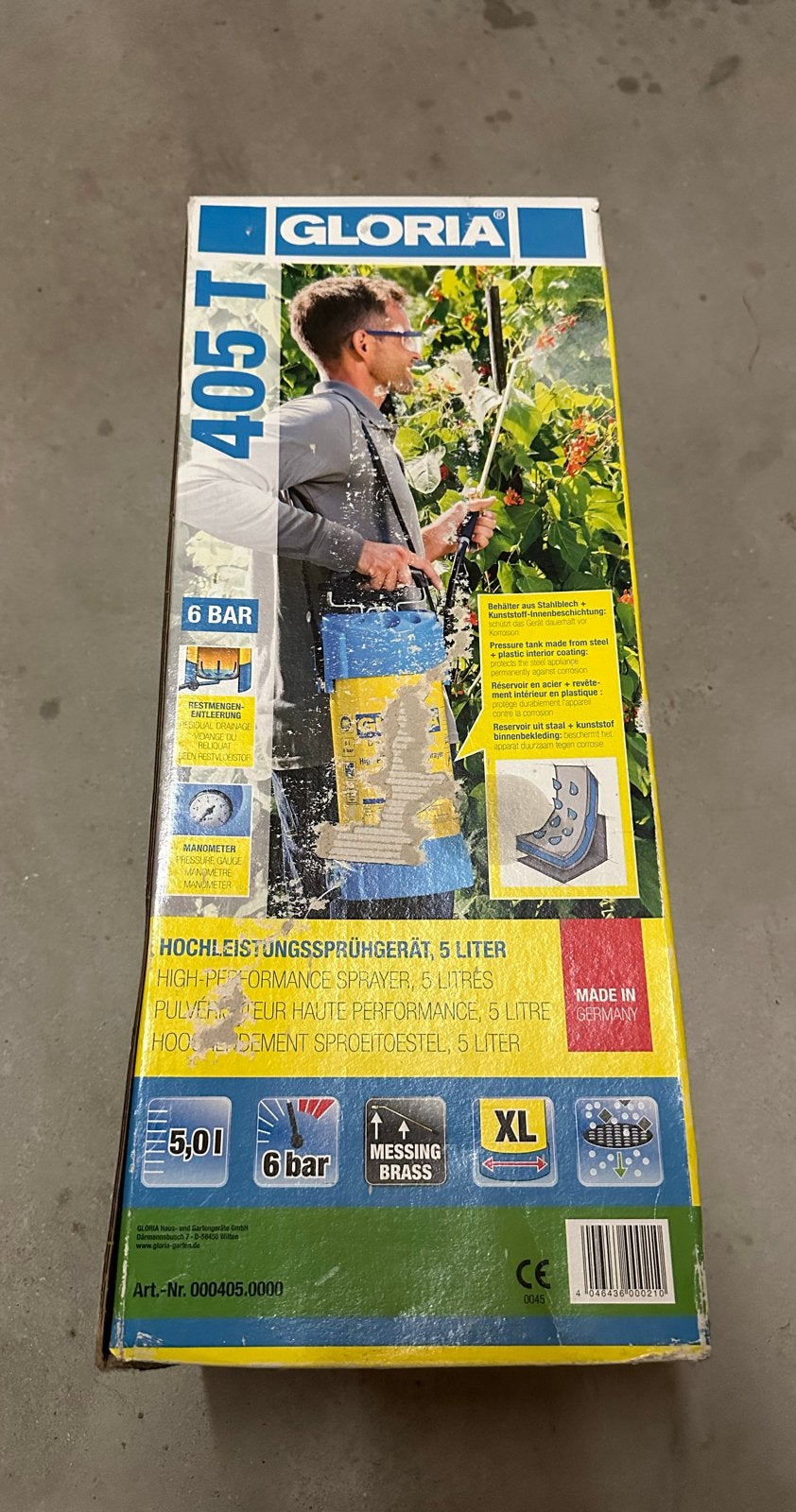 Gloria 405T Hoogrendement Sproeitoestel - 5 Liter, Ophalen of Verzenden, Nieuw, Overige typen