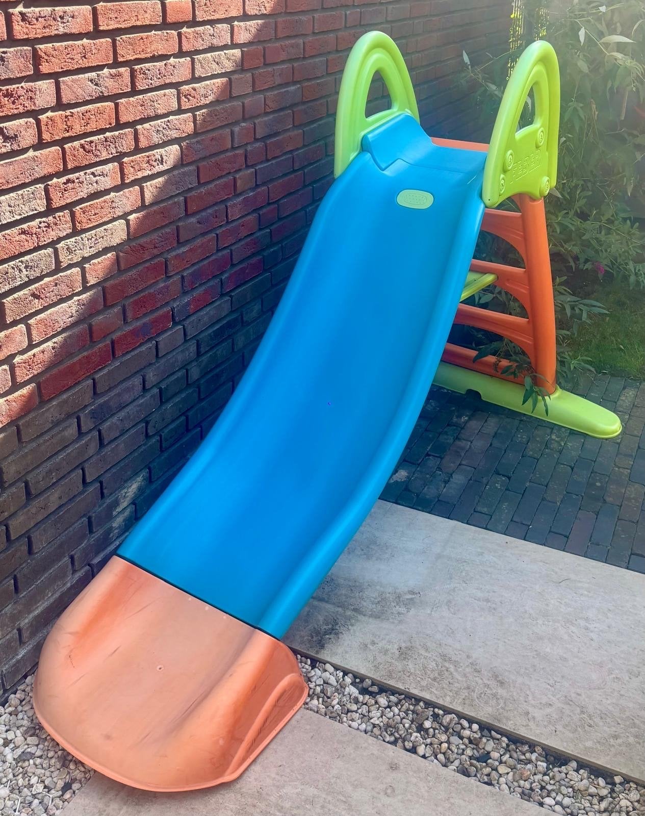 Feber glijbaan met wateraansluiting - veel speelplezier!, Ophalen, Gebruikt