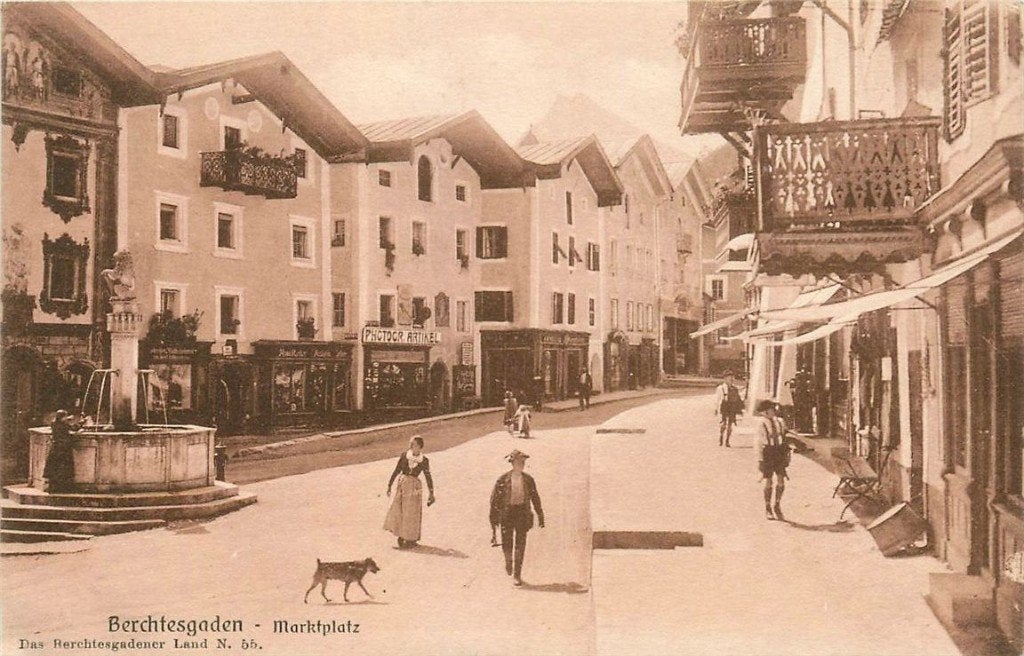 379-126-031 Berchtesgaden Marktplatz, Verzenden, Voor 1920, Duitsland