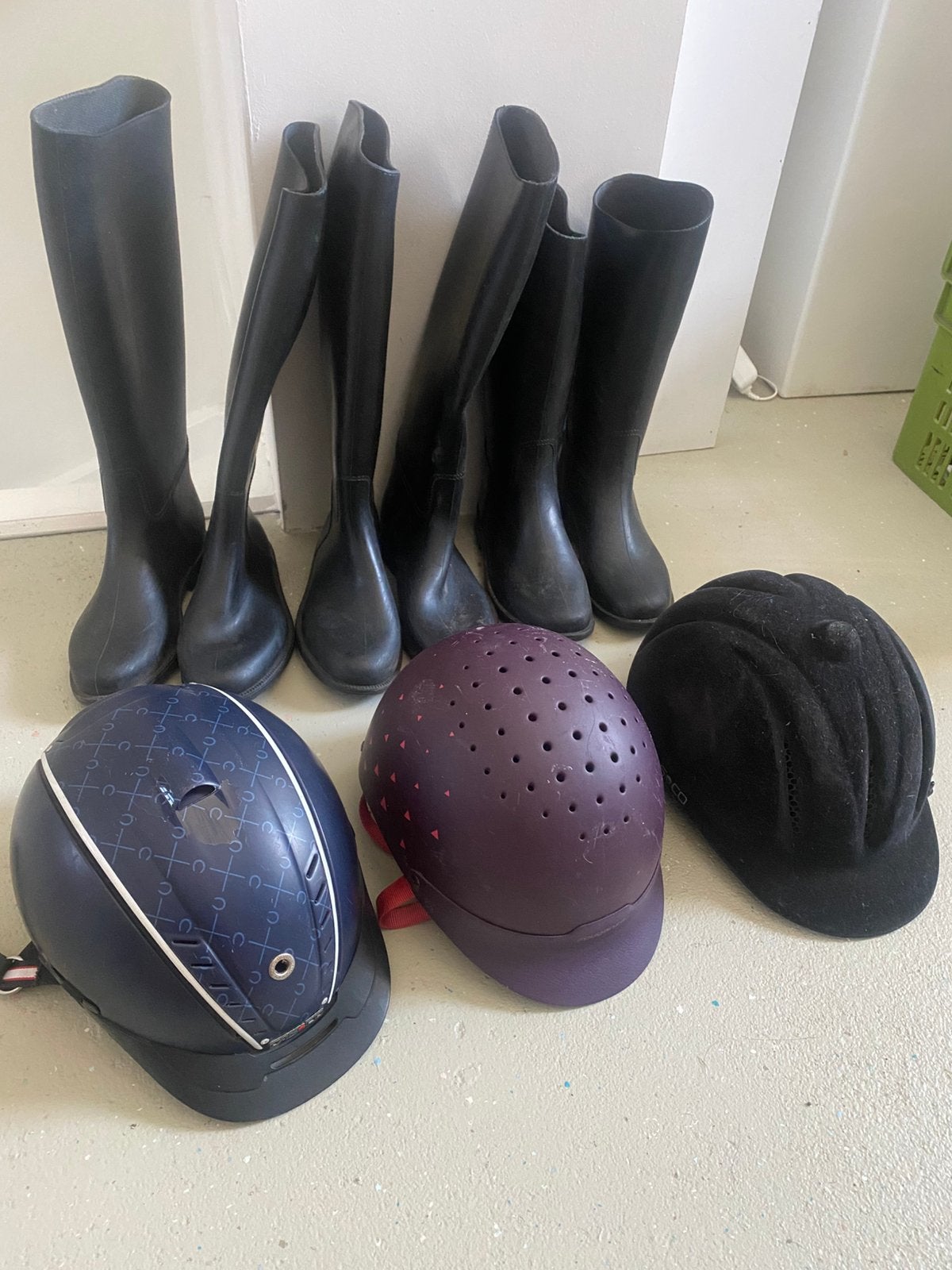 Paardrijdlaarzen en caps kind maat 35, 36,37, Dieren en Toebehoren, Paardrijkleding, Ophalen of Verzenden, Zo goed als nieuw, Schoeisel