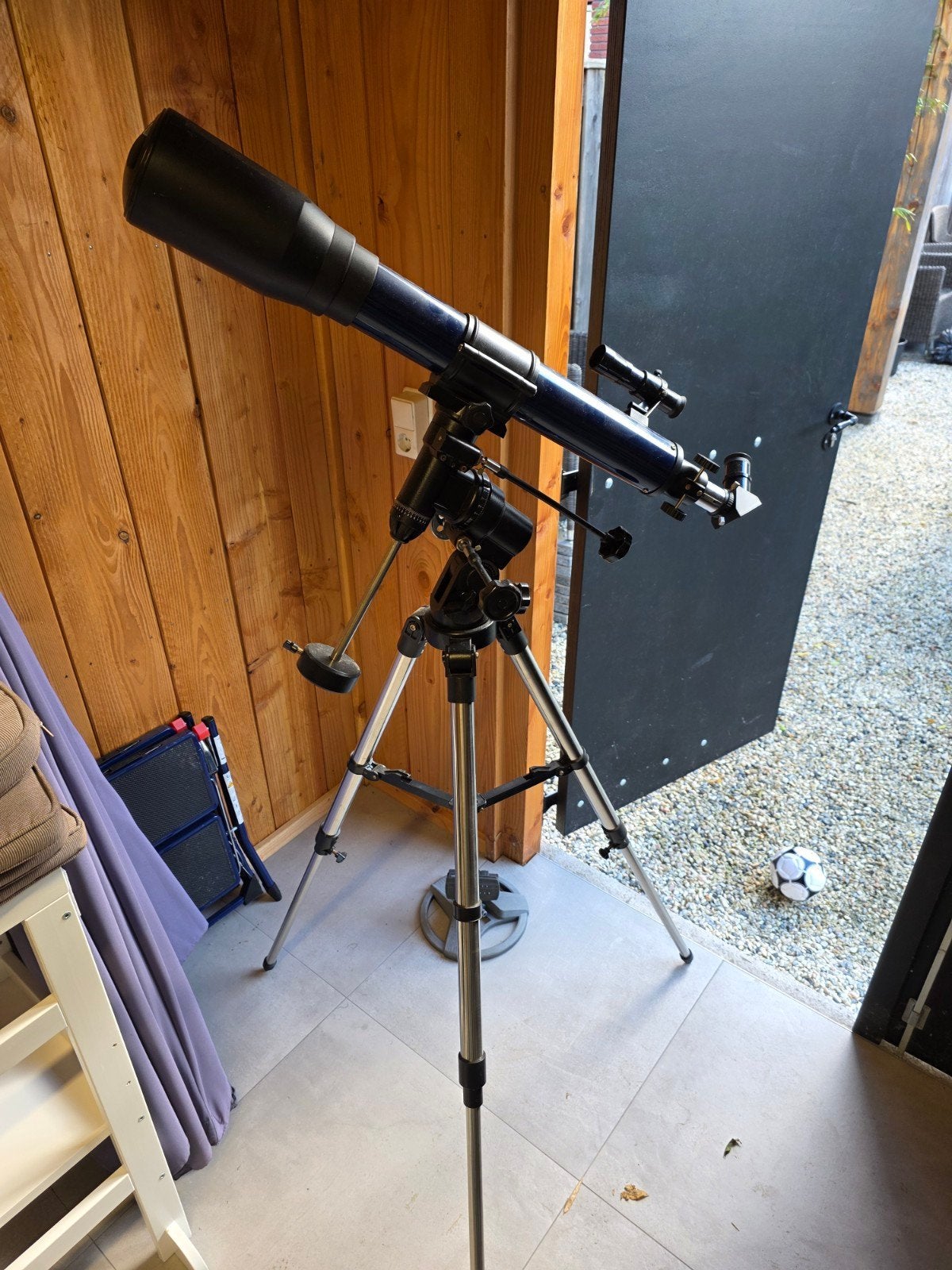 Bresser Refractor Jupiter Telescoop met statief, Ophalen, Minder dan 80 mm, Lenzentelescoop (refractor), Met statief