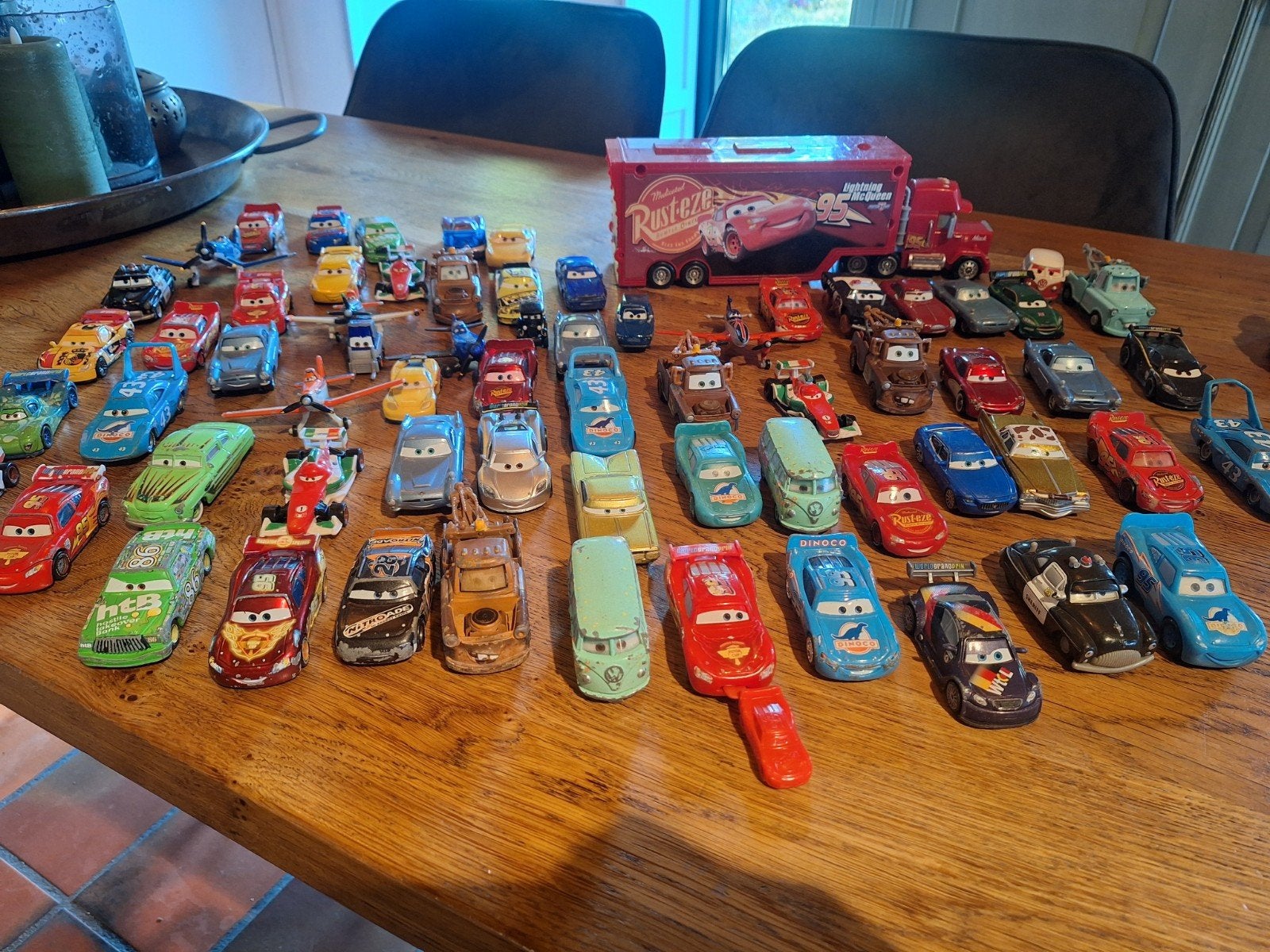 Grote collectie Disney Pixar Cars auto's en vrachtwagen, Ophalen of Verzenden, Gebruikt