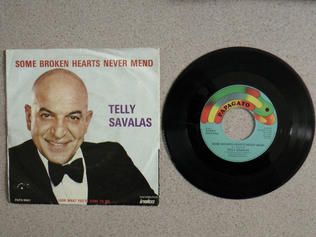 Telly Savalas - Some broken hearts never mend VINYL, Cd's en Dvd's, Gebruikt, 7 inch, Pop, Fotohoes