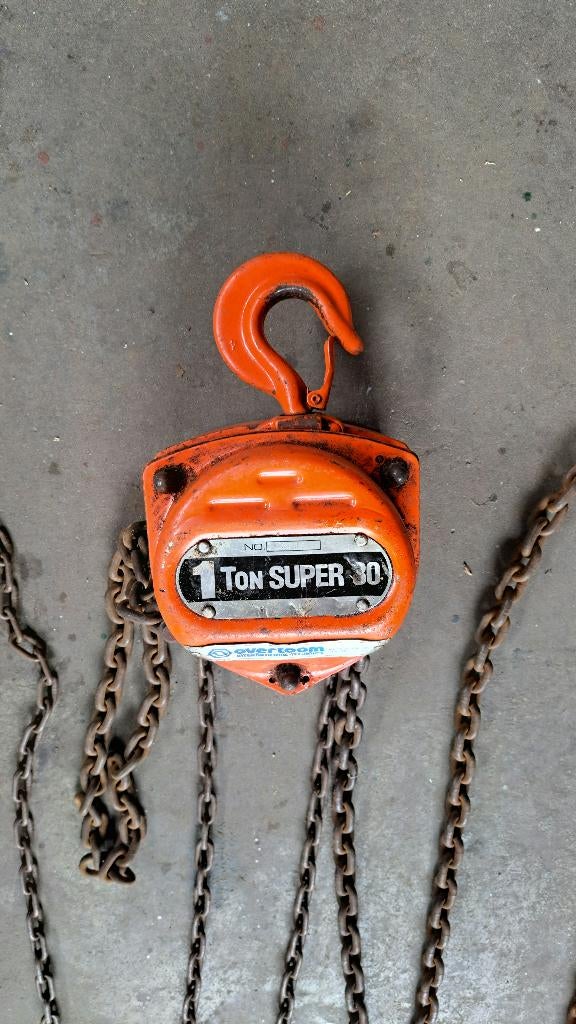 Handtakel / Handketting takel 1 ton / Overtoom, Ophalen of Verzenden, Gebruikt, Handmatig