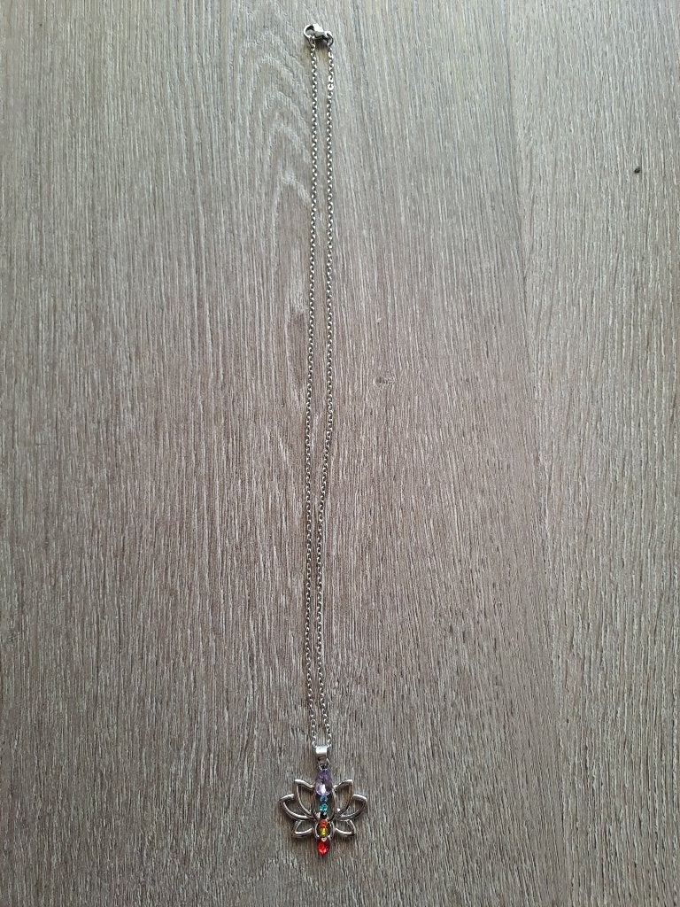 7 chakra lotus ketting, Ophalen of Verzenden, Nieuw, Overige materialen