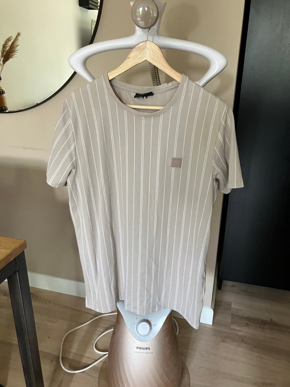 Stangata gestreept T-shirt - Maat L, Ophalen of Verzenden, Zo goed als nieuw, Maat 52/54 (L), Beige