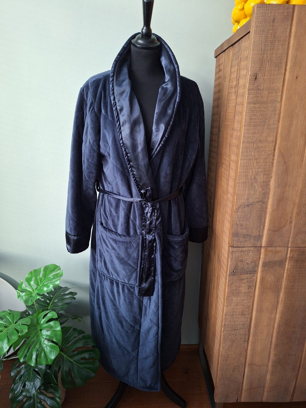 Marineblauwe badjas - Desirée Lingerie, Desirée Lingerie, Ophalen of Verzenden, Blauw, Badjas