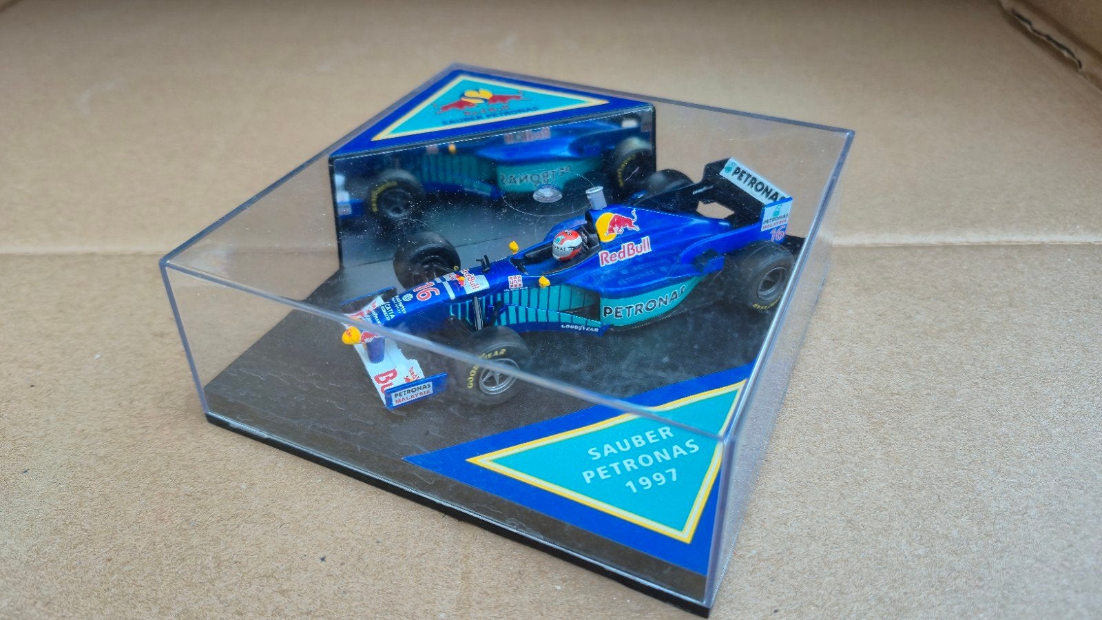 Sauber Petronas 1997 Formule 1 Modelauto Johnny Herbert, Overige merken, 1:50 of kleiner, Auto, Ophalen of Verzenden