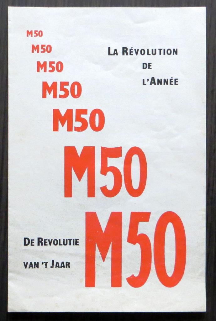 Folder Victoria M50 Vickycycle 48 cc - ca. 1950 - 4 blz, Fietsen en Brommers, Verzenden, Gebruikt