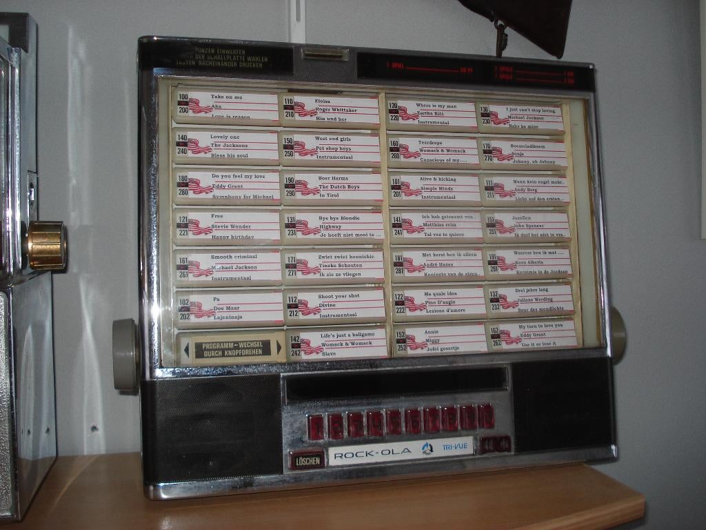 Wallbox  Rock Ola Tri Vue   uit 1972, Ophalen of Verzenden, Gebruikt, 1970 tot heden, Rock Ola