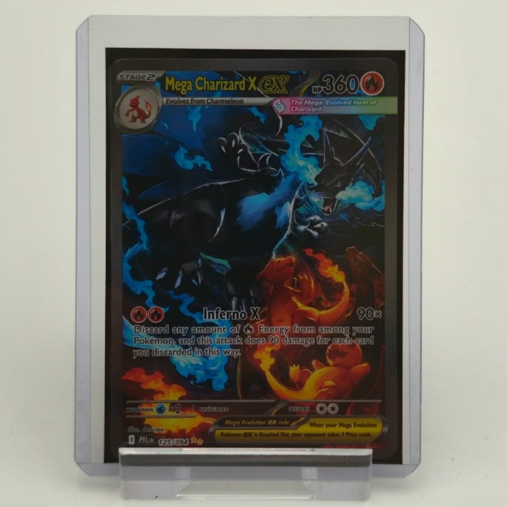 Mega Charizard X EX 125 Pokémon Kaart - Phantasmal Flames NM, Zo goed als nieuw