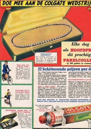 Colgate - Advertentie uit Tijdschrift 1939 - 2, Ophalen of Verzenden, 1980 tot heden, Knipsel(s)