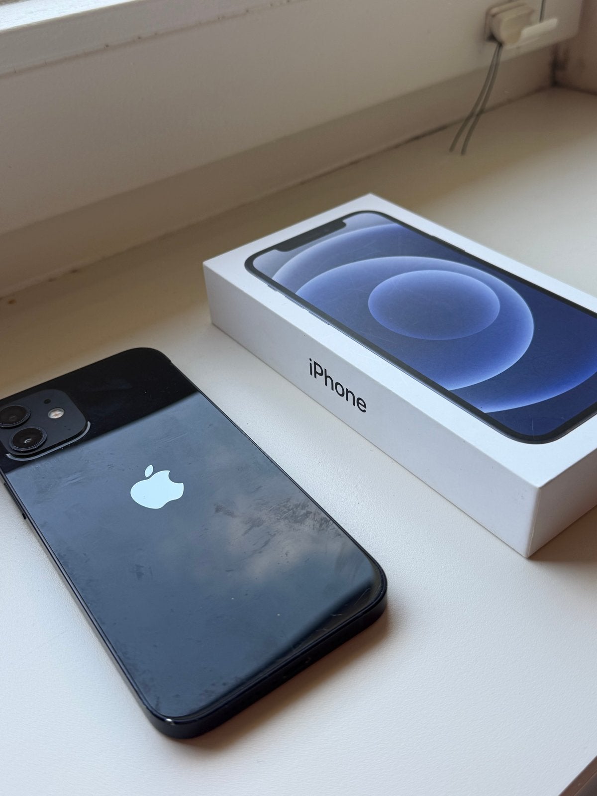 iPhone 12 met kapot scherm voor onderdelen (simlock), Gebruikt, Zwart, Ophalen of Verzenden, Met simlock