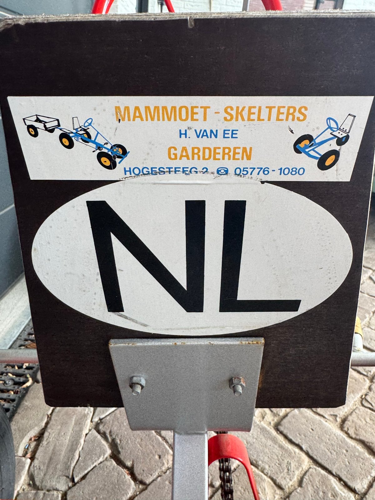 Mammoet skelter met graafmachine, Ophalen, Gebruikt, Mammoet, Met kar of aanhanger