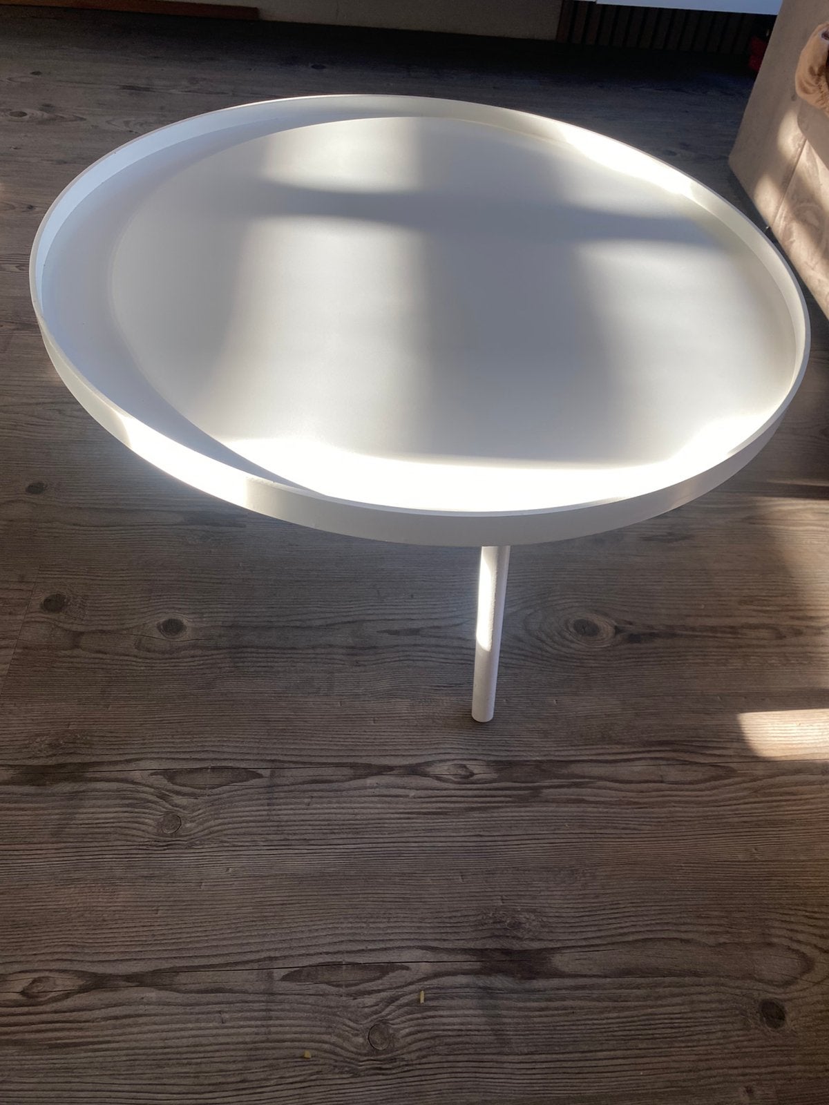 Wit rond tafel, Ophalen of Verzenden, Zo goed als nieuw