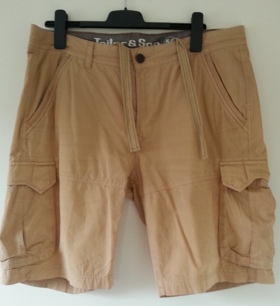 Bermuda cargo heren khaki Tailor & Son maat 54 als nieuw, Maat 52/54 (L), Tailor & Son, Ophalen of Verzenden, Zo goed als nieuw