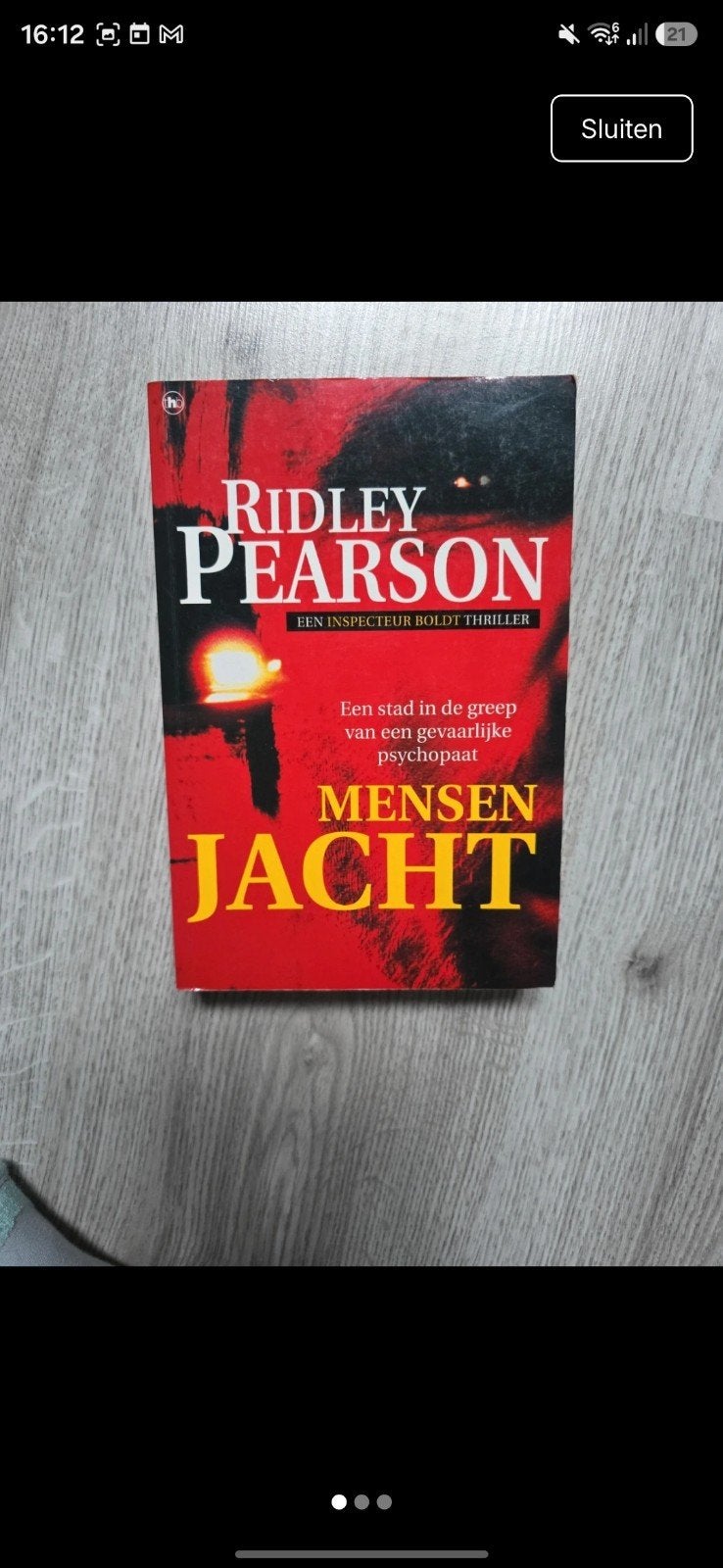 Mensenjacht - Ridley Pearson (Thriller), Ophalen of Verzenden, Gelezen, Ridley Pearson, Europa overig