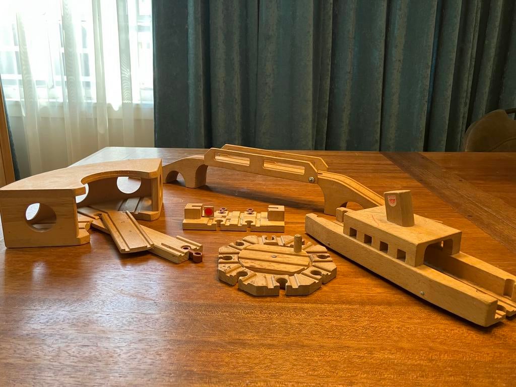 Vintage treinbaan onderdelen., Ophalen, Gebruikt
