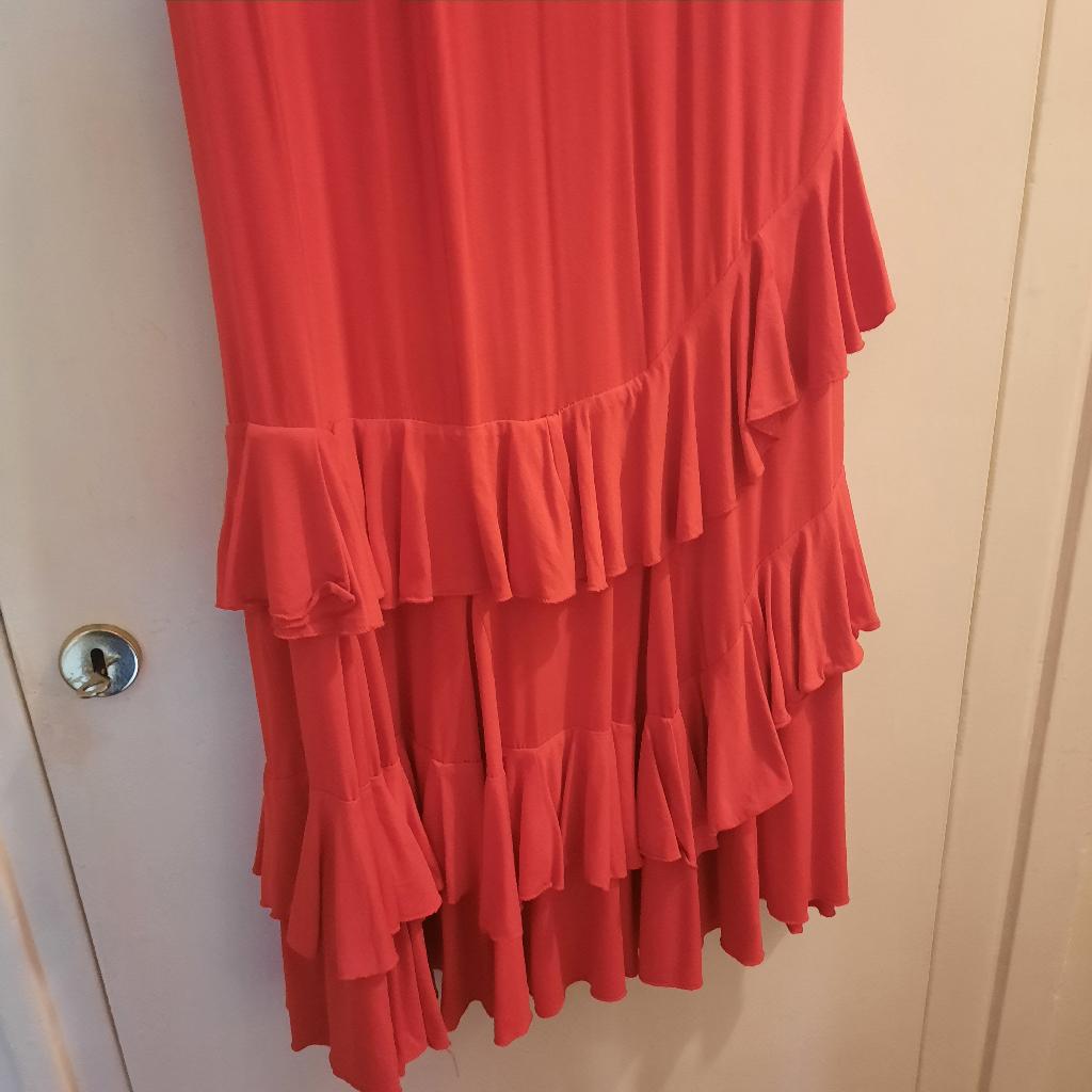 Flamenco rok rood volanten flamencorok, Ophalen of Verzenden, Gebruikt, Kleding