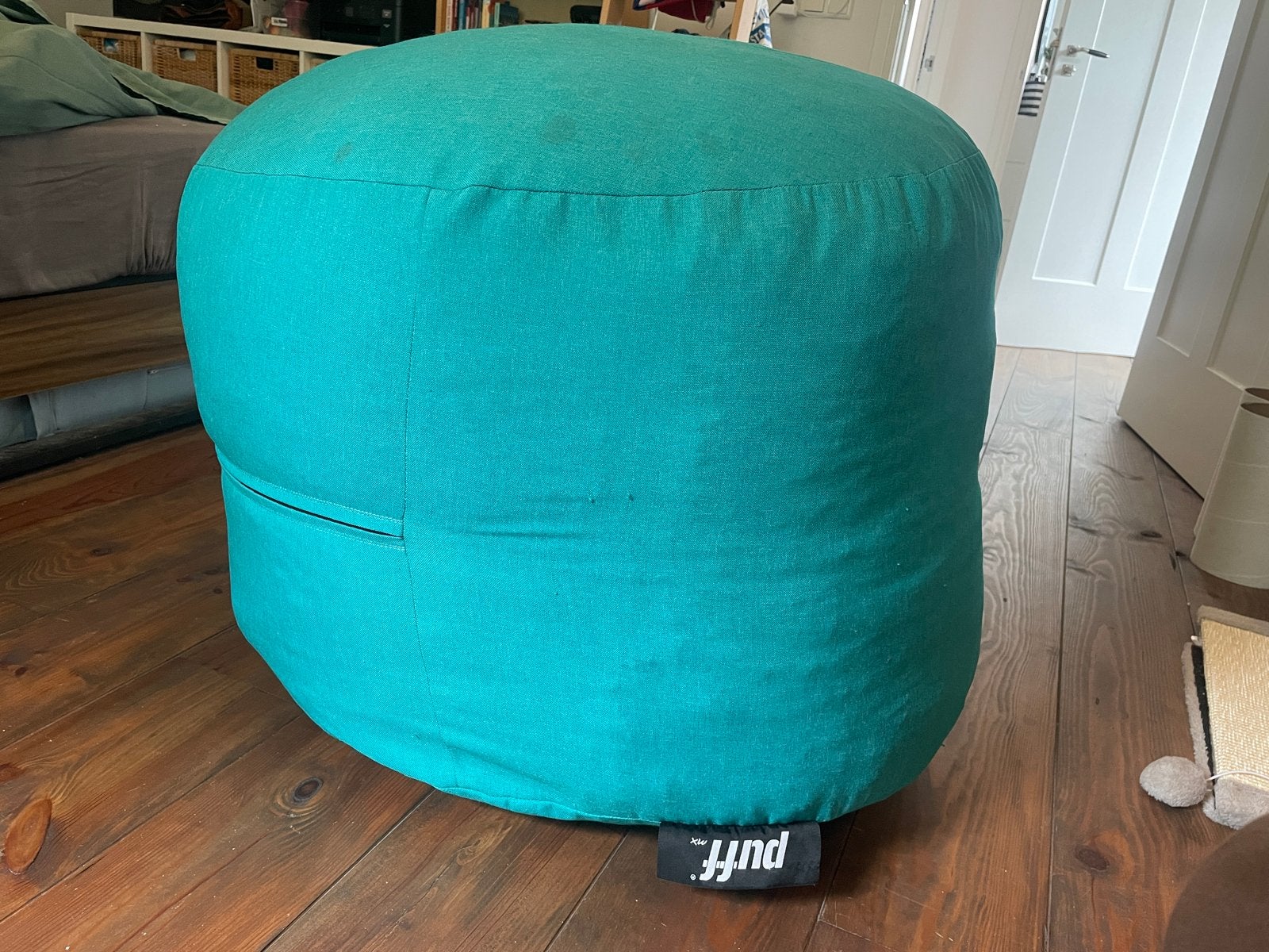 2-in-1 Poef/Zitzak met Slaapmatrasfunctie - Puff MX, Ophalen, Gebruikt, Blauw, Zitzak