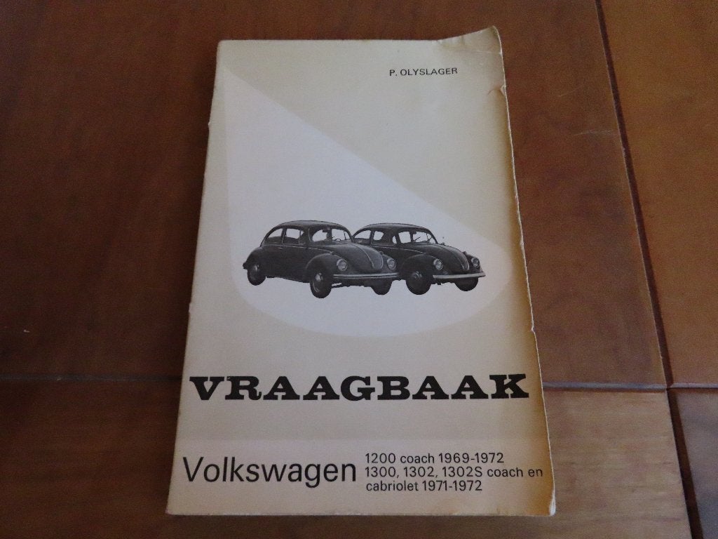 Vraagbaak Volkswagen Kever 1200, 1300, 1302, 1302 S 1969-72, Auto diversen, Ophalen of Verzenden