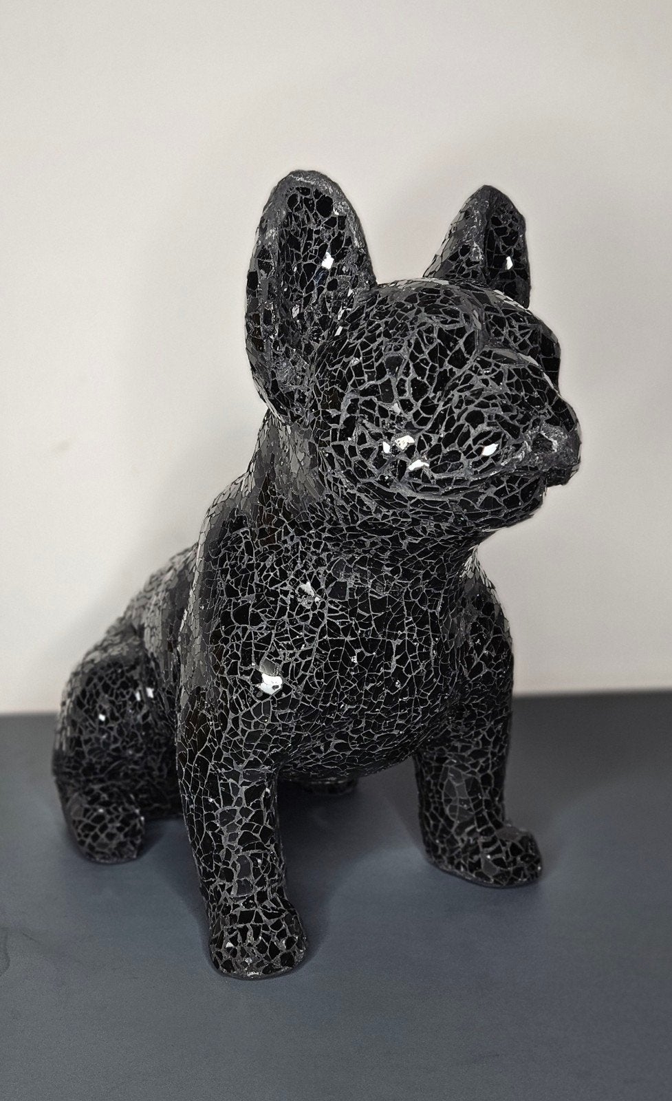 Beeldje hond "bassie" zwart H.38cm, Verzamelen, Ophalen, Nieuw, Dier