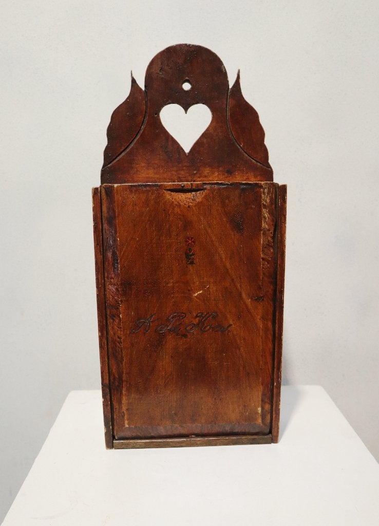 Antieke houten schooltas, Antiek en Kunst, Ophalen of Verzenden
