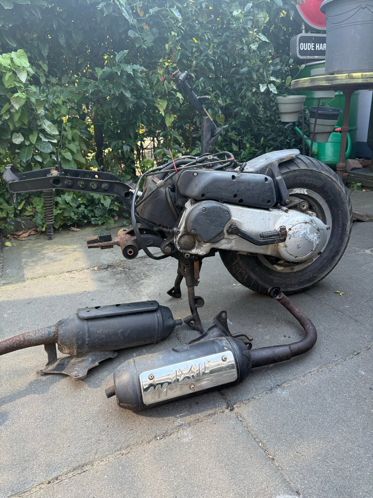 Compleet Piaggio Typhoon 50cc 2-takt motorblok met uitlaat, Ophalen, Gebruikt, Blok, Piaggio