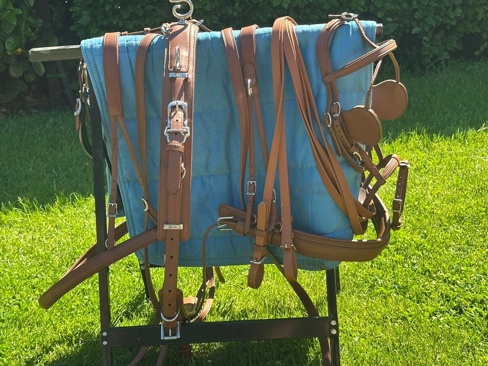 SAM mentuig pony cognac, Dieren en Toebehoren, Bruin, Mentuig, Zo goed als nieuw, Ophalen of Verzenden